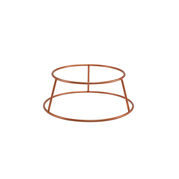 Genware Copper Anti-Slip Round Buffet Riser 10cm