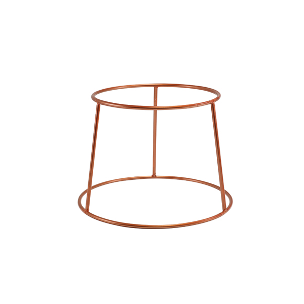 Genware Copper Anti-Slip Round Buffet Riser 18cm