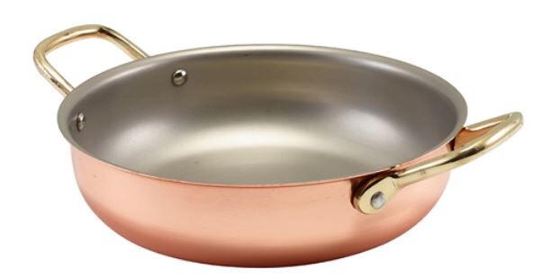 Genware Copper Round Dish 19.5 x 5cm (Box Of 6)