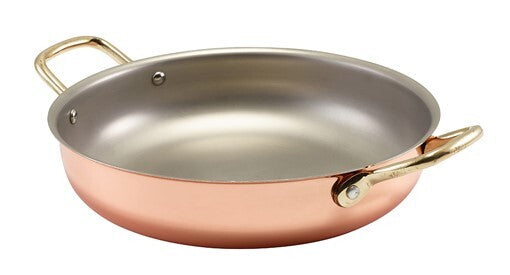 Genware Copper Round Dish 22 x 5cm (Box Of 6)