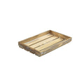 Genware Dark Rustic Wooden Crate 35 x 23 x 4cm