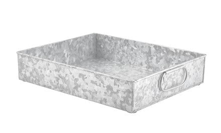 Genware Galvanised Steel Display Tray GN1/2