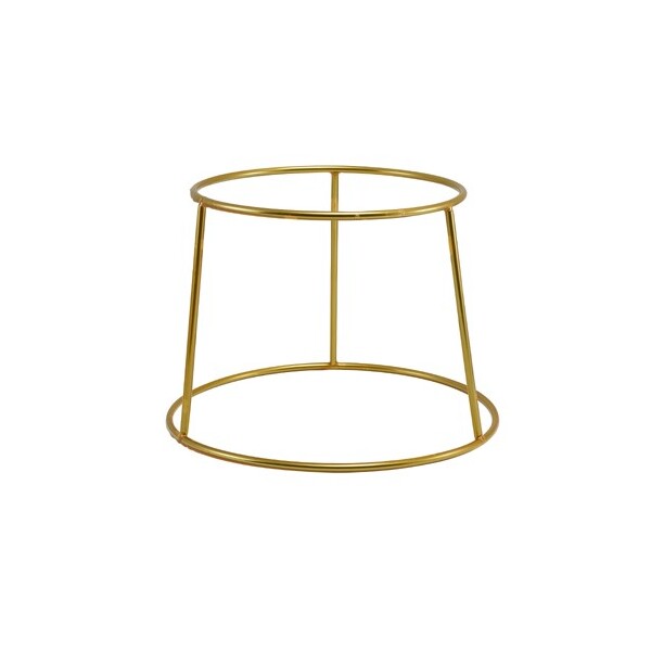 Genware Gold Anti-Slip Round Buffet Riser 18cm