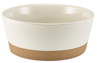Genware Kava White Stoneware Bowl 15.5cm (Box Of 6)