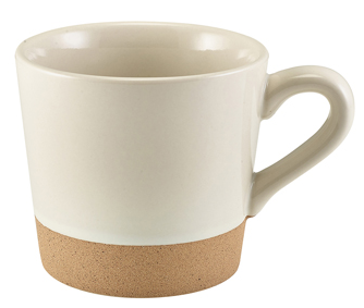 Genware Kava White Stoneware Coffee Cup 34cl 12oz (Box Of 6)