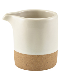 Genware Kava White Stoneware Jug 9cl / 3.2oz (Box Of 12)