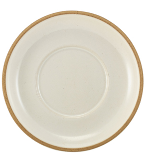 Genware Kava White Stoneware Saucer 16cm (Box Of 6)