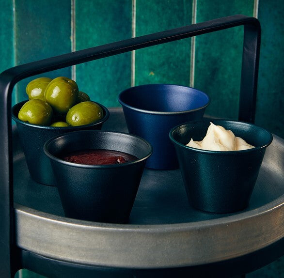 Genware Metallic Black Ramekin 71ml/2.5oz (Box Of 24)