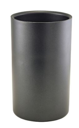 Genware Metallic Black Wine Cooler, 12 x 20cm (Dia x H)