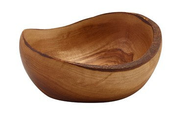 Genware Olive Wood Rustic Bowl 13cm (Box Of 6)