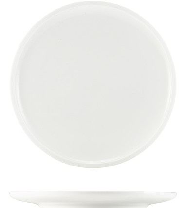 Genware Porcelain Flat Rim Plate 26cm (Box Of 4)