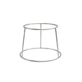 Genware Silver Anti-Slip Round Buffet Riser 18cm