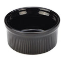 Genware Stoneware Black Ramekin 8cm (Box Of 12)