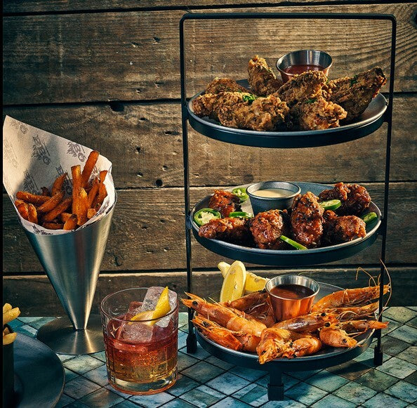 Genware Three Tier Presentation Stand 20.5 x 21.5 x 38cm (L x W x H)