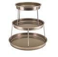 Genware Three Tier Vintage Steel Seafood Stand 35 X 35.5Cm (Dia X H)