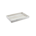 Genware White Wash Wooden Crate 35 x 23 x 4cm