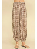 Geo Dot Print Harem Pant