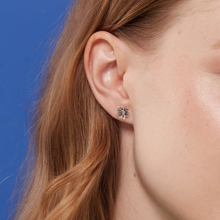 Gerbera Daisy Flower Stud Earrings
