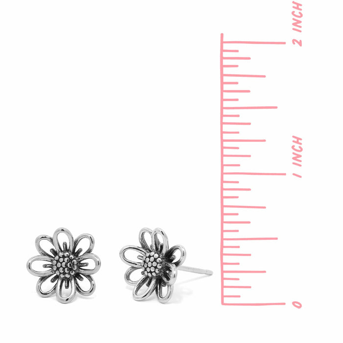 Gerbera Daisy Flower Stud Earrings