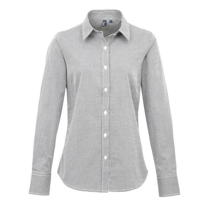 Gingham Check Blouse