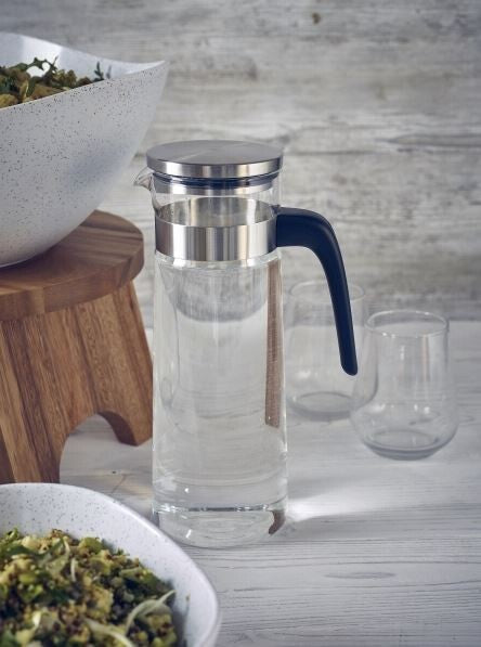 Glass Water Jug With Stainless Steel Lid 1.5L / 52.5oz