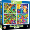 Glow in the Dark 4pk 100pc Puzzles
