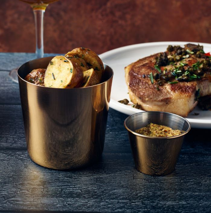 Gold Plated Plain Serving Cup 42cl / 14.8oz (Box Of 12)