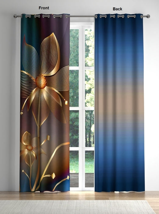 Golden Bloom ✨ Reversible Blackout Panel