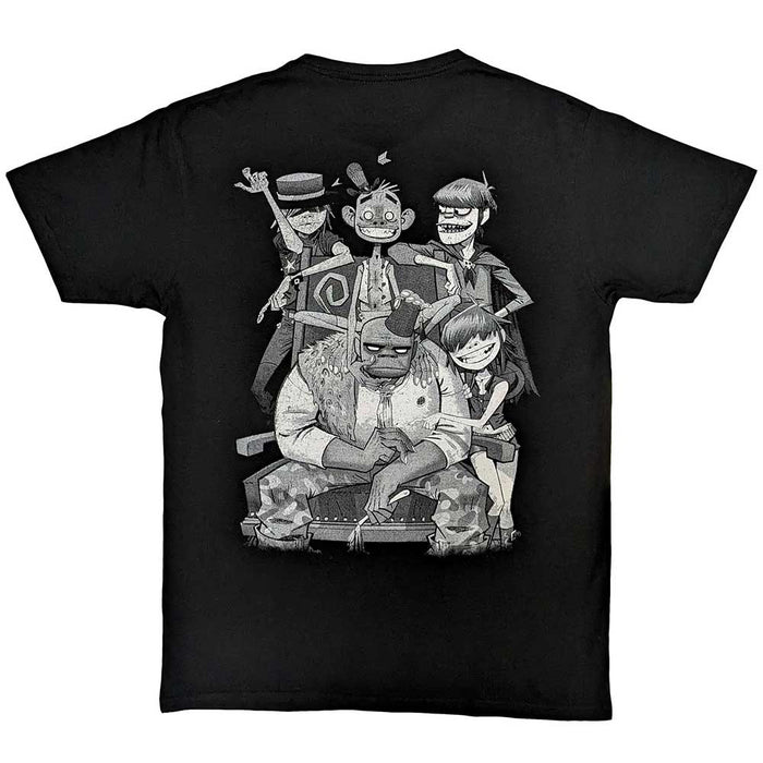 Gorillaz Unisex T-Shirt: Pocket Spray - George Group