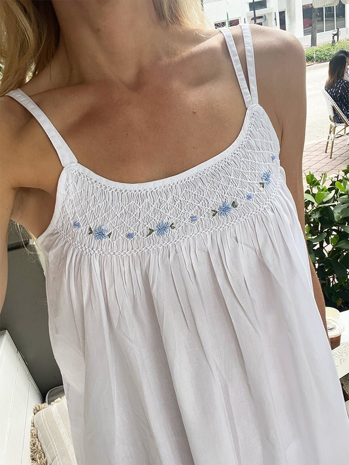 Grace White Cotton Nightgown