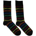 Grateful Dead Unisex Ankle Socks: Coloured Logos Pattern Rock Off