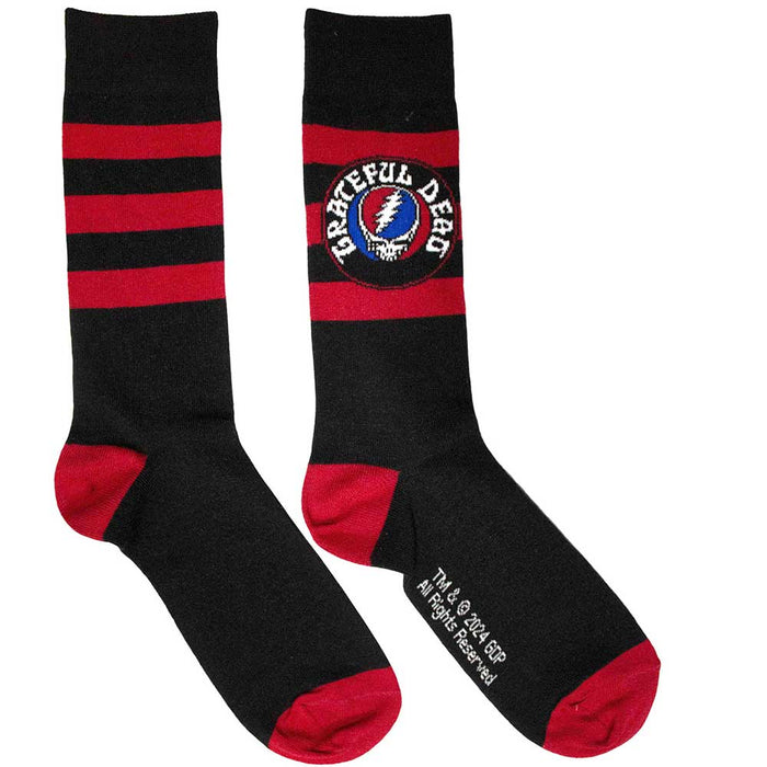 Grateful Dead Unisex Ankle Socks: Steal Your Face Logo Rock Off