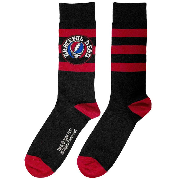 Grateful Dead Unisex Ankle Socks: Steal Your Face Logo Rock Off
