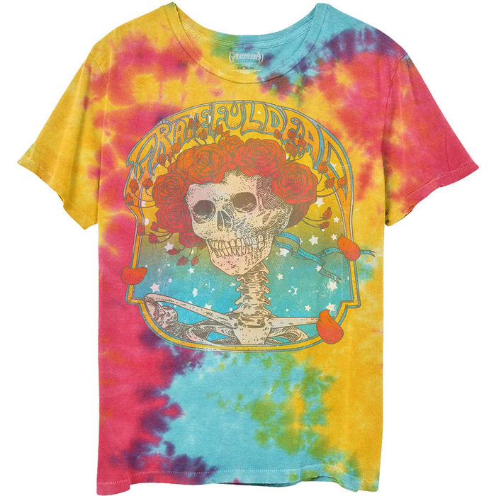 Grateful Dead Unisex T-shirt- Bertha Frame (Dip Dye) Rock Off