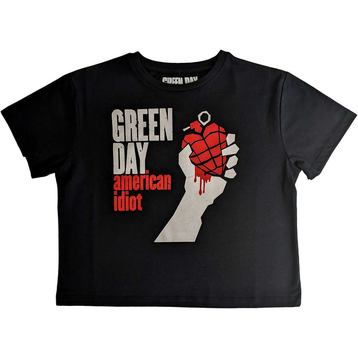 Green day Crop Top - American Idiot Rock Off