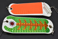 Green Orange - 5 1/2" Coho Crusher Flasher