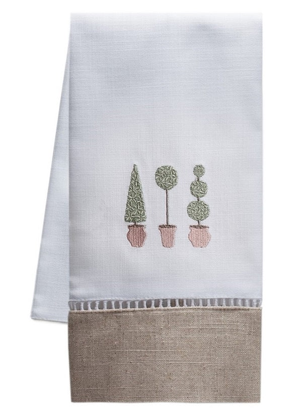 Guest Towel - Combo Linens, Ladder Lace, Embroidered