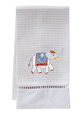Guest Towel, Ladder Lace, Embroidered Animals
