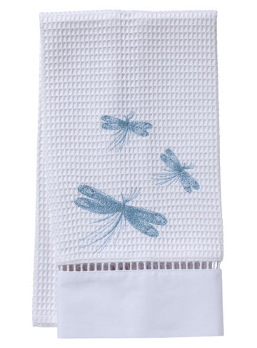 Guest Towel, Ladder lace, Embroidered Bees