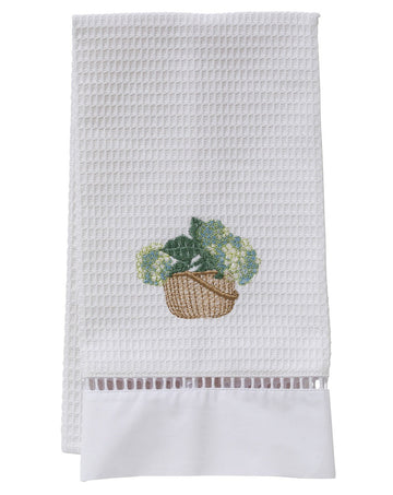 Hydrangea Basket (Cream/Blue)
