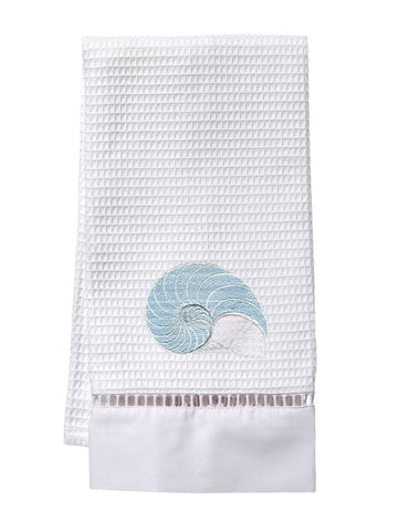 Guest Towel, Ladder Lace, Embroidered Nautical