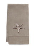 Guest Towel, Natural Linen, Morning Starfish (Beige)