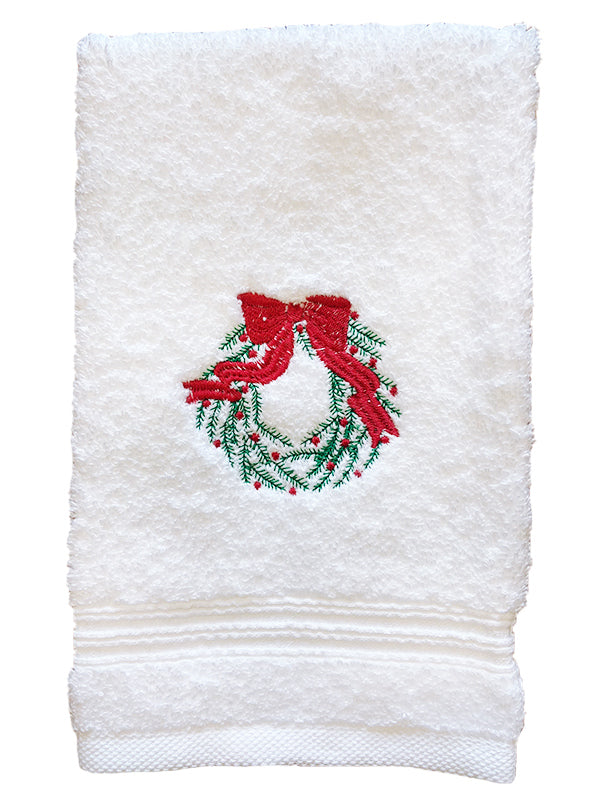 Guest Towel, Terry, Chinoiserie Christmas Tree