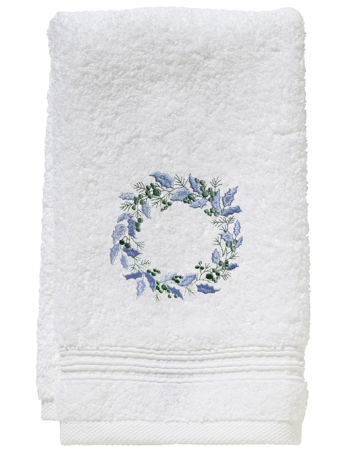 Guest Towel, Terry, Christmas Wreath