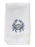 Guest Towel, Terry, Crab Chinoiserie
