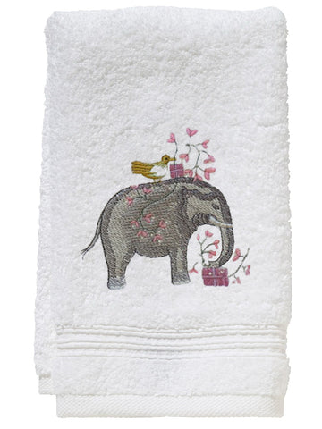 Guest Towel, Terry, Embroidered Animals