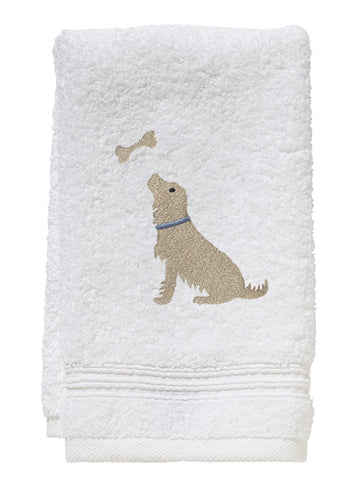 Guest Towel, Terry, Embroidered Animals