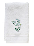 Guest Towel, Terry, Embroidered Blooms