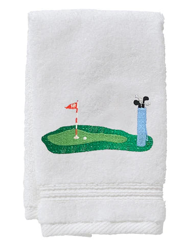Guest Towel, Terry, Embroidered People