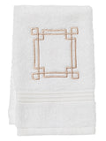 Guest Towel, Terry, Greek Key (Beige)